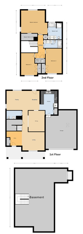 FGO 3 Bed / 2.5 Bath Single Family Unit, 2056 sq ft.
