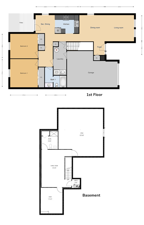 JNCO 2 Bed/ 1.75 Bath Single Family Unit, 1314 sq ft