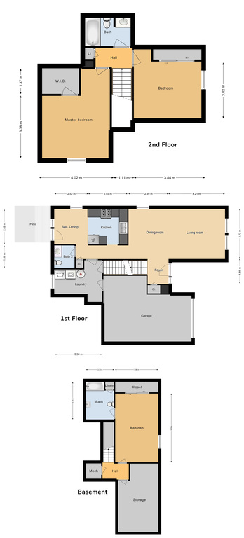 JNCO 3 Bed/ 2.5 Bath Single Family Unit, 1367 sq ft