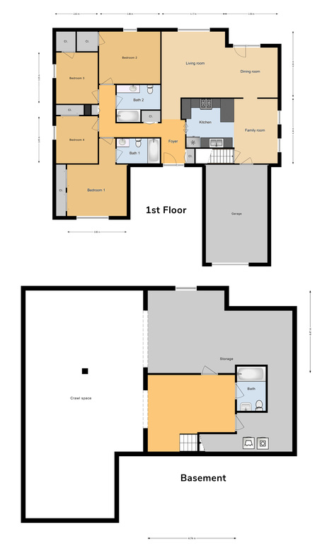 JNCO 4 Bed/ 3 Bath Single Family Unit, 1686 sq ft