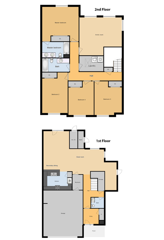 SNCO 4 Bed/ 2.5 Bath Multiplex Unit, 2064 sq ft