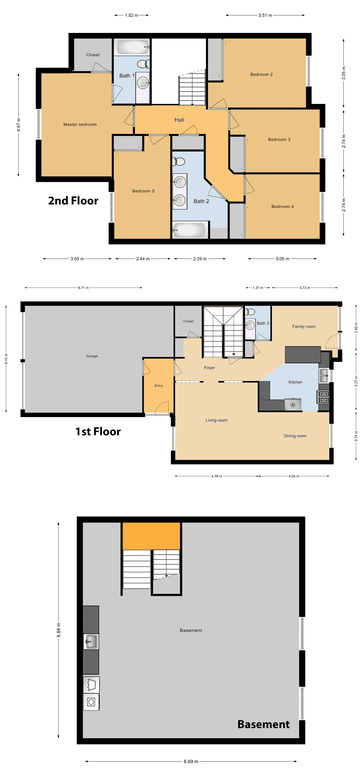 SNCO 4 Bed/ 2 Bath Multiplex Unit, 1595 sq ft