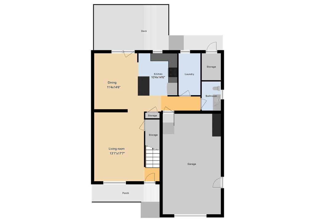 CGO 2 Bed/2.5 Bath Duplex, 1578 sq ft