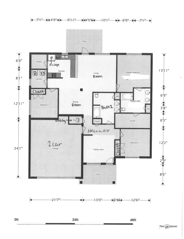 CGO 3 Bed/2 Bath ADA Unit, 1882 sq ft.