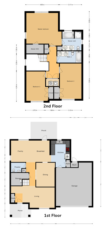 FGO 3 Bed / 2.5 Bath Single Family Unit, 2056 sq ft.