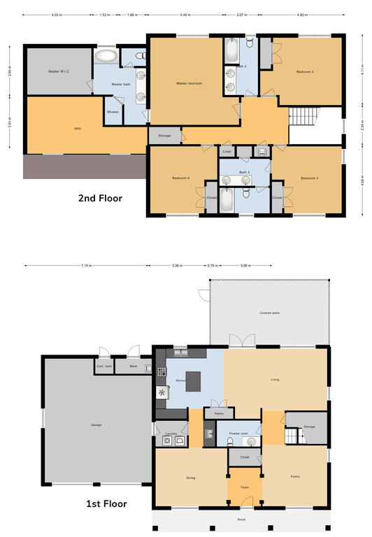 SOQ 4 Bed/ 3.5 Bath Single Family Unit, 2921 sq ft