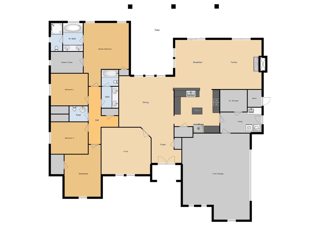 SGO 4 Bed/ 2.5 Bath Single Family Unit, 2613 sq ft