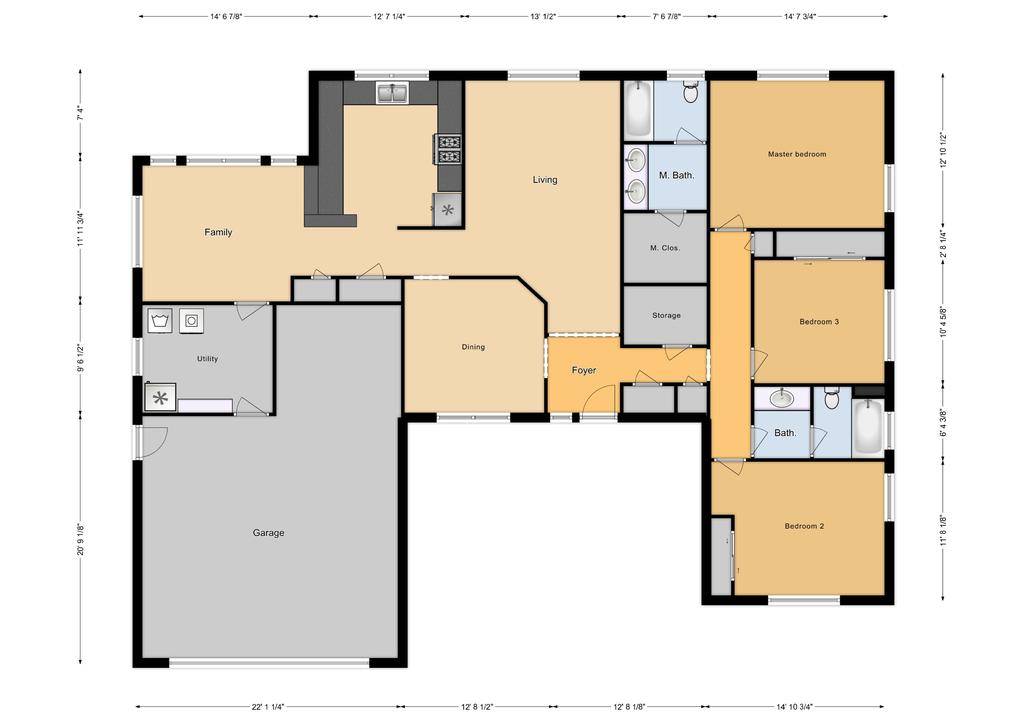 SNCO 3 Bed/ 2 Bath Single Family Unit, 1824 sq ft
