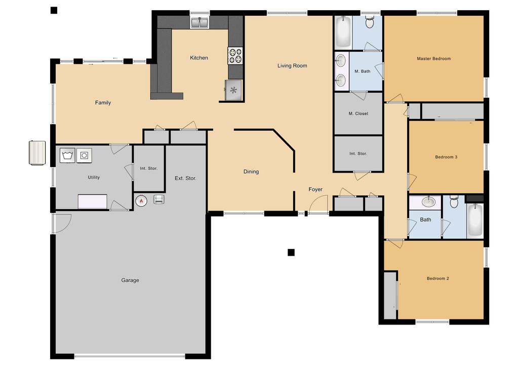 SNCO 3 Bed/ 2 Bath Single Family Unit, 1909 sq ft