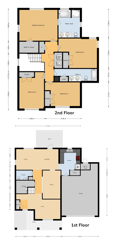 E9 Chief 4 Bed/ 2.5 Bath Single Family Unit, 2330 sq ft.