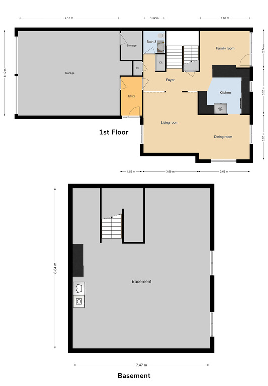 CGO 4 Bed 2 Bath Multiplex Unit, 1405 sq ft
