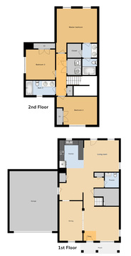 JNCO 3 Bed/ 2.5 Bath Duplex, 1707 sq ft