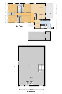 JNCO 4 Bed/ 1.75 Bath Single Family Unit, 1410sq ft