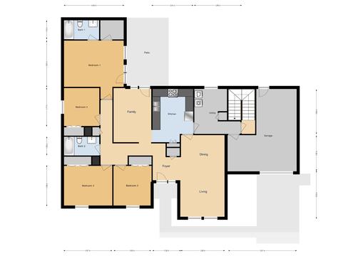 JNCO 4 Bed/ 2 Bath Single Family Unit, 1534 sq ft