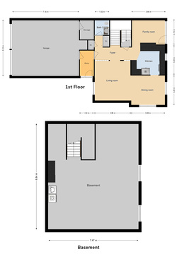 FGO 3 Bed / 2 Bath Duplex, 1405 sq ft.