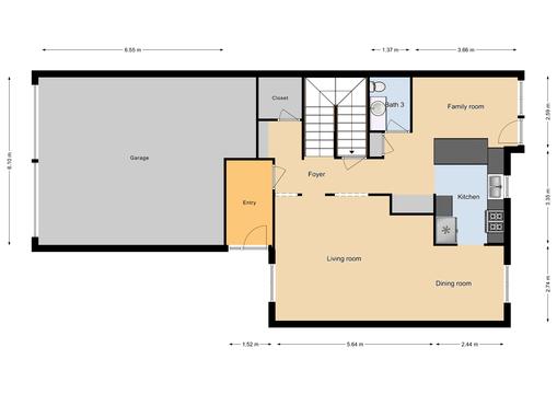 FGO 4 Bed / 2 Bath Multiplex Unit, 1564 sq ft