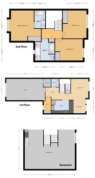 JNCO 3 Bed/ 2 Bath Multiplex Unit,1202 sq ft