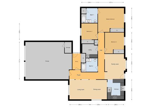 JNCO 3 Bed/ 2 Bath Multiplex Unit,1340 sq ft