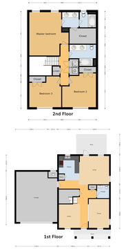 CGO 3 Bed/2.5 Bath Single Family Unit, 1888 sq ft.