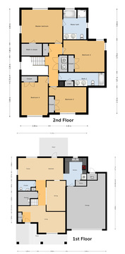FGO 4 Bed / 2.5 Bath Single Family Unit, 2330 sq ft.