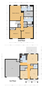SNCO 3 Bed/ 2.5 Bath Single Family Unit, 1888 sq ft