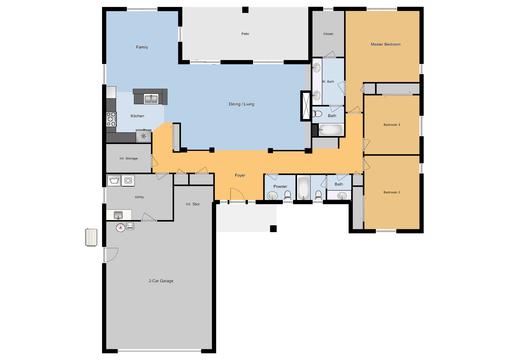 E9 Chief 3 Bed/ 2.5 Bath Single Family Unit, 2210 sq ft.
