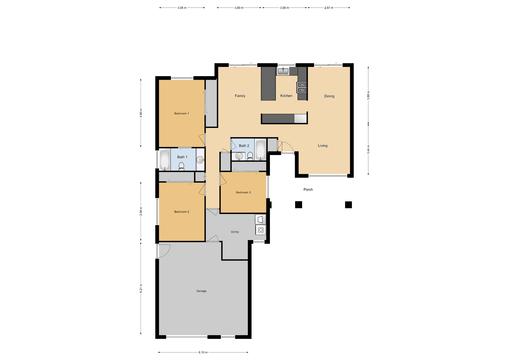 JNCO 3 Bed/ 2 Bath Duplex, 1191 sq ft