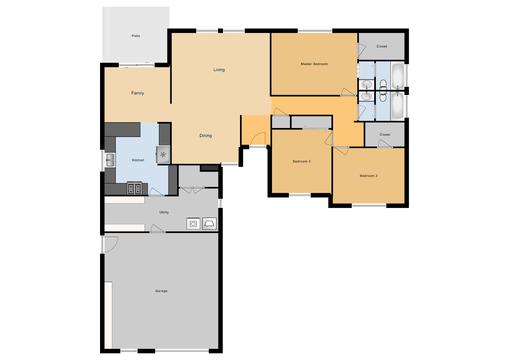 JNCO 3 Bed/ 2 Bath Single Family Unit, 1455 sq ft