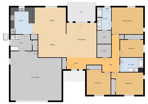 SNCO 4 Bed/ 2 Bath Single Family Unit, 2234 sq ft