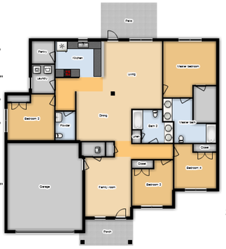 JNCO 4 Bed/ 2.5 ADA Unit, 2057 sq ft