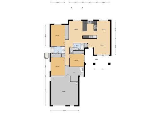 JNCO 3 Bed/ 2 Bath Duplex, 1191 sq ft N