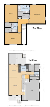 JNCO 3 Bed/2.5 Bath Duplex, 1424 sq ft.